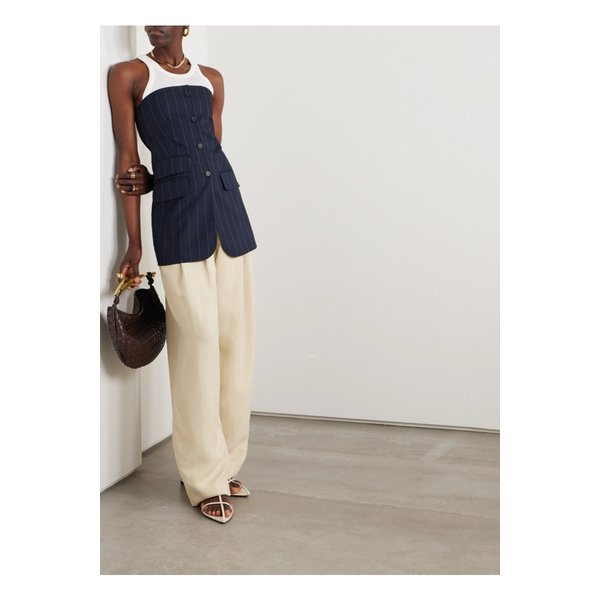 더프랭키샵 서니 스트랩리스 스트라이프 트윌 베스트 네이비 1647597337114102