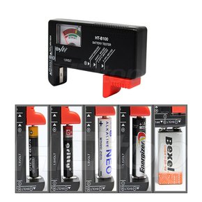건전지 테스터기 아날로그 수은 9V 사각 배터리 AA AAA C D타입 1.5V 밧데리 충전지 잔량 체크확인