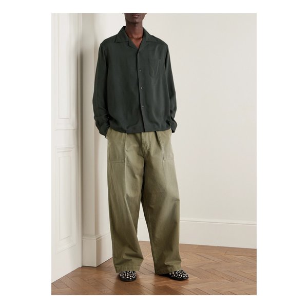 키시 컨버터블 칼라 위빙 셔츠 46376663162858725