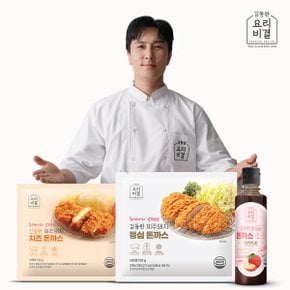 김동완 제주돼지 돈까스 10팩 (등심8+치즈2+소스1통)