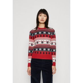 4033194 ONLY Tall ONLXMAS REINDEER O NECK BOX - Jumper chili pepper/night sky