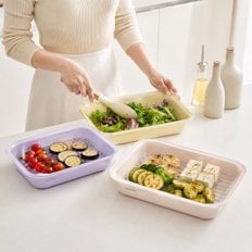 (사은품증정)[SET]모노테일 세보리 유리밧드 오븐트레이 3종세트(1000ml+1600ml+2200ml)