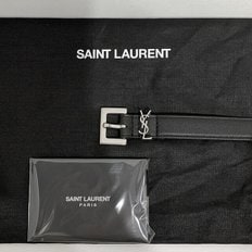 논현 더팩토리 24FW  YSL 모노그램 CASSANDRE 로고 슬림 벨트 554465 BOO0E