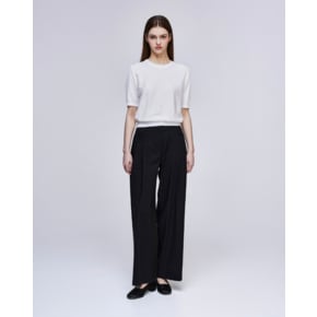 [파주점] [송지오우먼]레벨 볼륨 와이드 팬츠 블랙 WH3PT344BK