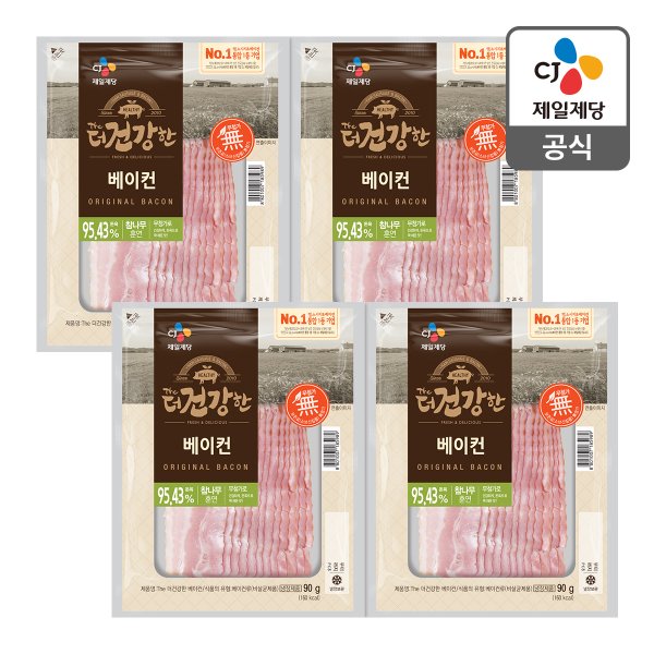 [본사배송] 더건강한 베이컨 90g X 4개