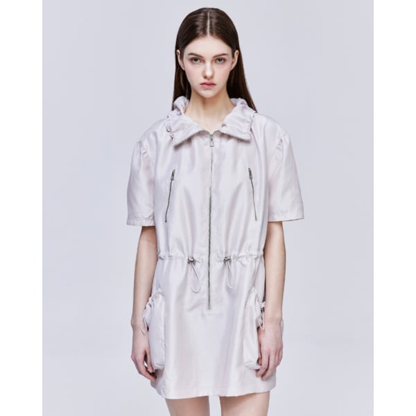 [파주점] [송지오우먼]송지오 코쿤 집업 원피스 라이트 그레이 WH2OP312LG