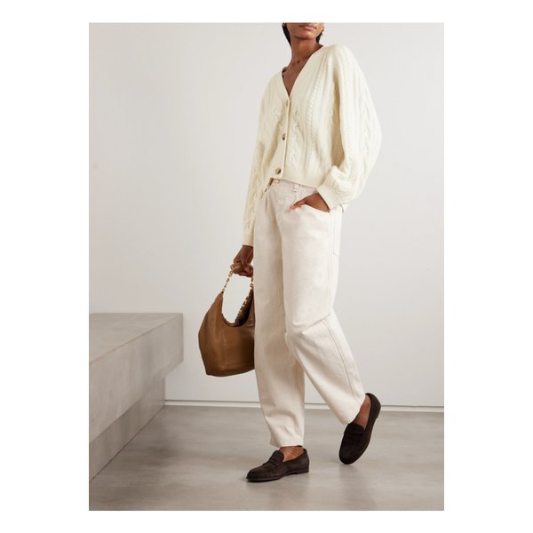 아치4 핌리코 케이블 니트 캐시미어 가디건 화이트 46376663162866777