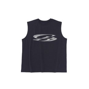 VINTAGE CIRCLE LOGO DRY-FIT SLEEVELESS (CHARCOAL)