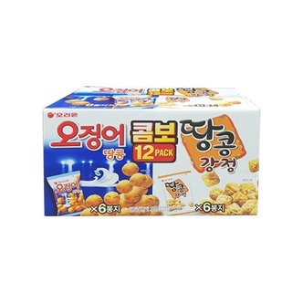  오리온 오징어 + 땅콩강정 총 12팩