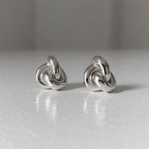 Bold knot earring sv(2024fw53)