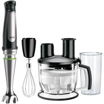 BRAUN 영국 브라운 핸드블랜더 Braun MultiQuick 7 MQ 7075X 1.5 L Tabletop Blender 1000 W 블랙 1637