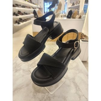 소다 [여주점] 여성 5cm 청키 쉬폰 스트랩샌들 FLD513