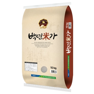  [유가농협] 백년미가 10kg/ 찹쌀이 섞여 찰진 쌀