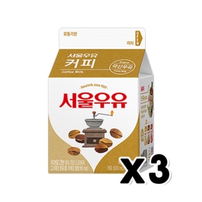 서울우유 커피우유 팩음료 300ml x 3개