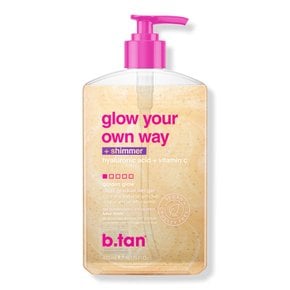 비탄 글로우 유어 오운 웨이+쉬머 쉬머링 클리어 셀프 탠 젤 473ml
