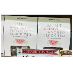[해외직구]트레이더조 민트 워터멜론 블랙티 20입 4팩/ Trader Joe`s Mint Watermelon Flavored ...