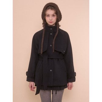 벨리아르 MILKY TRENCH WOOL COAT-BLACK