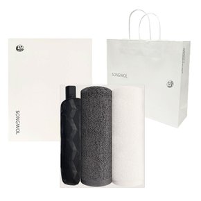 송월우산 자동 3단큐브 헤비 190g 수건 고급 3p 세트