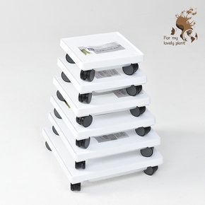 뉴정사각이동식 화분받침 서랍형 물받이 공기청정기 가습기 받침대