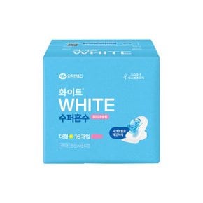 수퍼흡수 날개형 대형 16개입 1팩 생리대