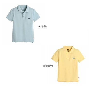 리바이스키즈 V252TS393P - 스몰로고배트윙폴로반팔티셔츠