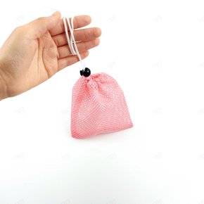 메쉬 주머니 파우치 화장품 휴대용 여행 방수 보관 여행용 가방 망사주머니 분홍 선물 정리