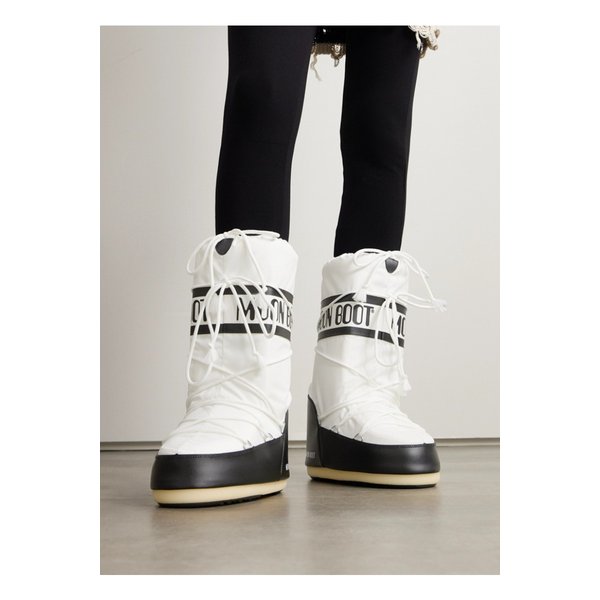 문부츠 아이콘 셸 인조 가죽 스노우 부츠 화이트 1647597339467181