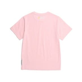 내셔널지오그래픽 키즈 K232UTS820 에센셜 빅로고 H/TEE PINK