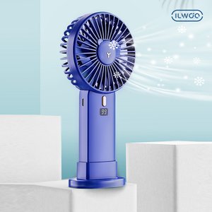 일우 휴대용 선풍기 미니 핸디 선풍기 6단계 대용량 배터리 IW-F901 블루