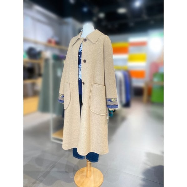 [여주점] 솔리드 후드 롱 코트 (BACTB2561)