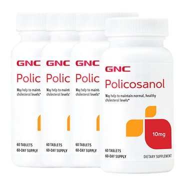 GNC 지앤씨 폴리코사놀 10mg 60정 x4