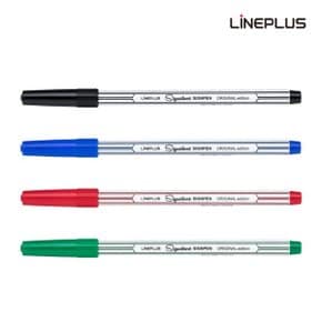 시그니처 사인펜 청색 0.7mm 라인플러스