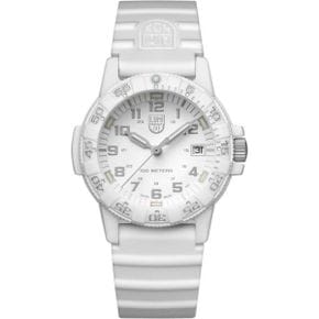 미국 루미녹스 시계 Luminox - 레더back SEA Turtle XS.0307.WO Mens 워치 39mm Dive in White D