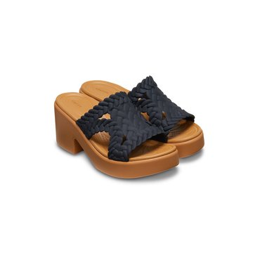 크록스 [WOMEN] 여성 BROOKLYN WOVEN SLIDE HEEL BK (24SWSD209979)