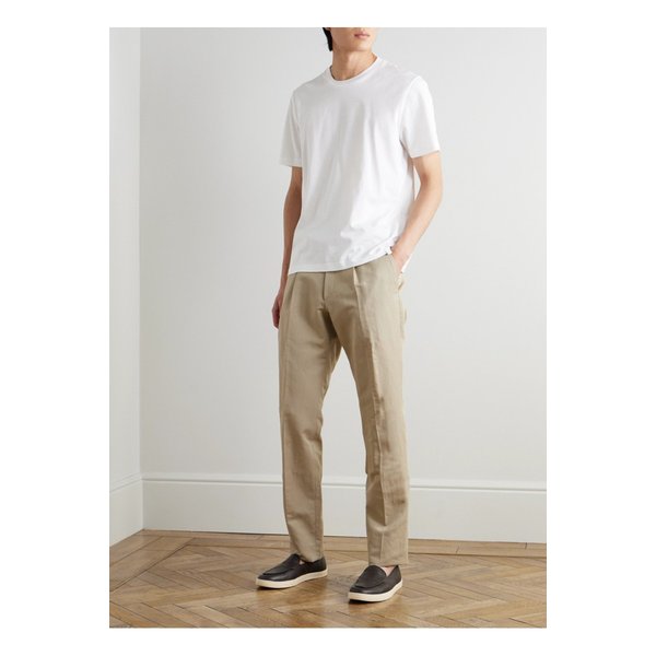 브리오니 코튼 저지 티셔츠 화이트 1647597354986956