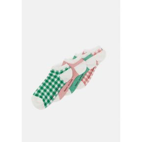 4267052 Tommy Hilfiger WOMEN SNEAKER BIRDSEYE GINGHAM 4 PACK - Socks olympic green/pink