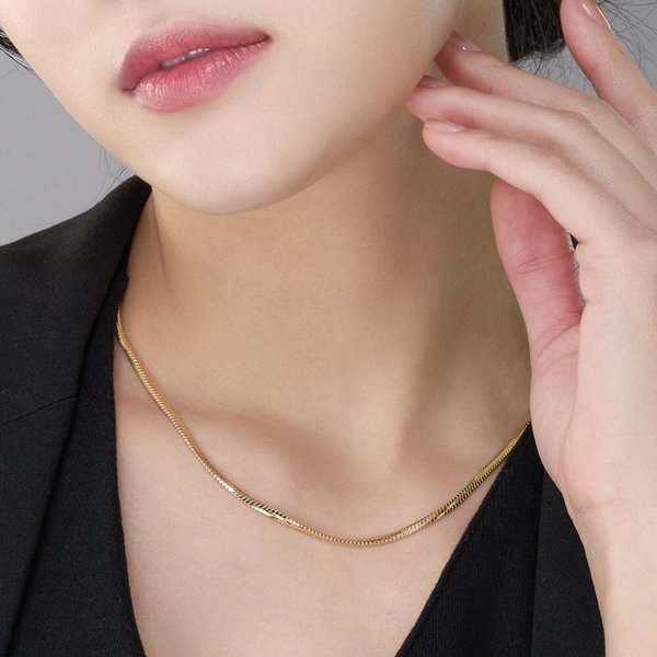 18K 목걸이 선물 스네이크 체인 (대)
