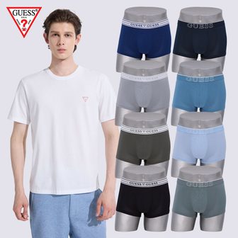 게스언더웨어 [신세계단독] 게스(GUESS) 에어로쿨 메쉬 드로즈 8종+ 티셔츠1종 패키지