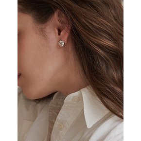 [Silver925] Knit Ball Earrings