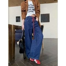  데님 팬츠 URS2234051 여자와이드청바지 찢어진청바지