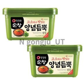 청정원 순창 고소하고 맛있는 양념듬뿍 쌈장 1kg 2개