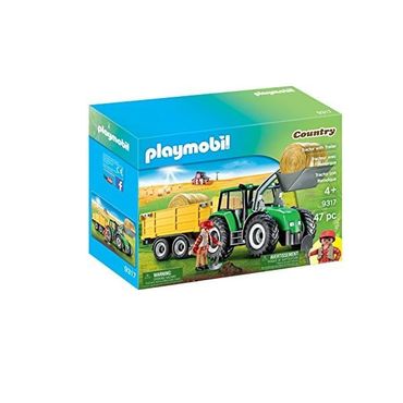  독일 플레이모빌 자동차 소방차 PLAYMOBIL Country 9317 Tractor with Trailer Age 4 1435608