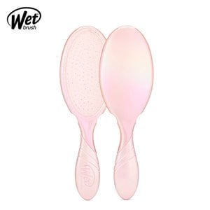 웻브러쉬 wet brush 프로 디탱글러 홀로그래픽 핑크 헤어 드라이 브러쉬 극손상모 두피 마사지 빗