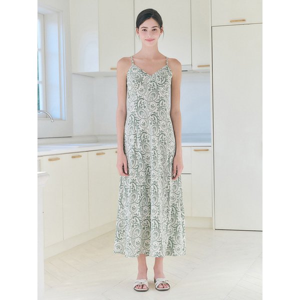 페이즐리 뷔스티에 롱 원피스(VKOAG2567)