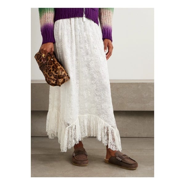 스티치 가죽 뮬 브라운 46376663162878804