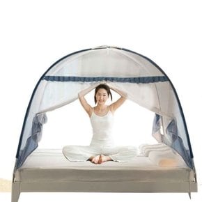 원터치 모기장 텐트 캠핑 침대 아기 대형 사각 양문 방충망