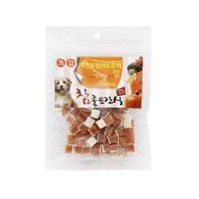 참좋은 치킨 연어 호박 큐브 100g 애견간식 강아지간식