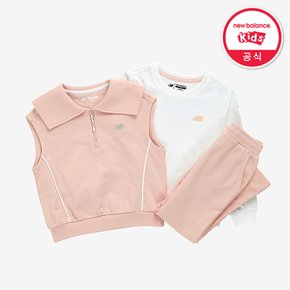 [3PCS] NBGC_조끼 레이어드 부츠컷 셋업 아동 상하복 NK9YF1811G