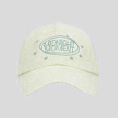 midnight corduroy ball cap - cream