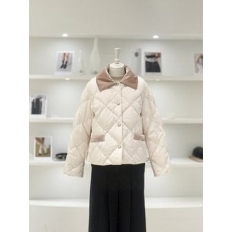 듀엘 [여주점] 여성 벨벳 카라 패딩 점퍼 (L261PSG007)